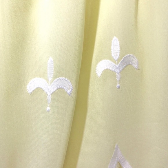 Hot Delicious Strapless Dress Yellow Chiffon Lace - Picture 6 of 7